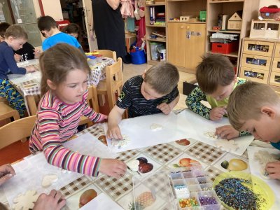 Projektový den - ukázka práce výtvarnice