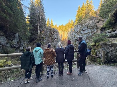 A Vlčí jámy cestou.