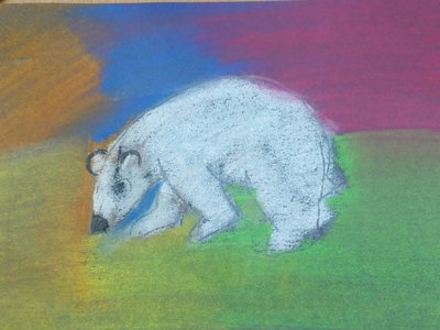 . . .  a jeden krásný exemplář medvěda ledního v polární záři :-)