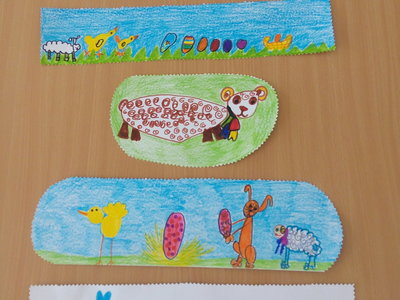 Velikonoční a jarní symboly ztvárněné dle fantazie dětí