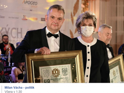 Blahopřání od zřizovatele školy - Středočeského kraje.