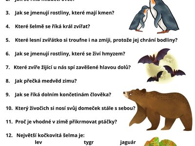přírodovědný kvíz